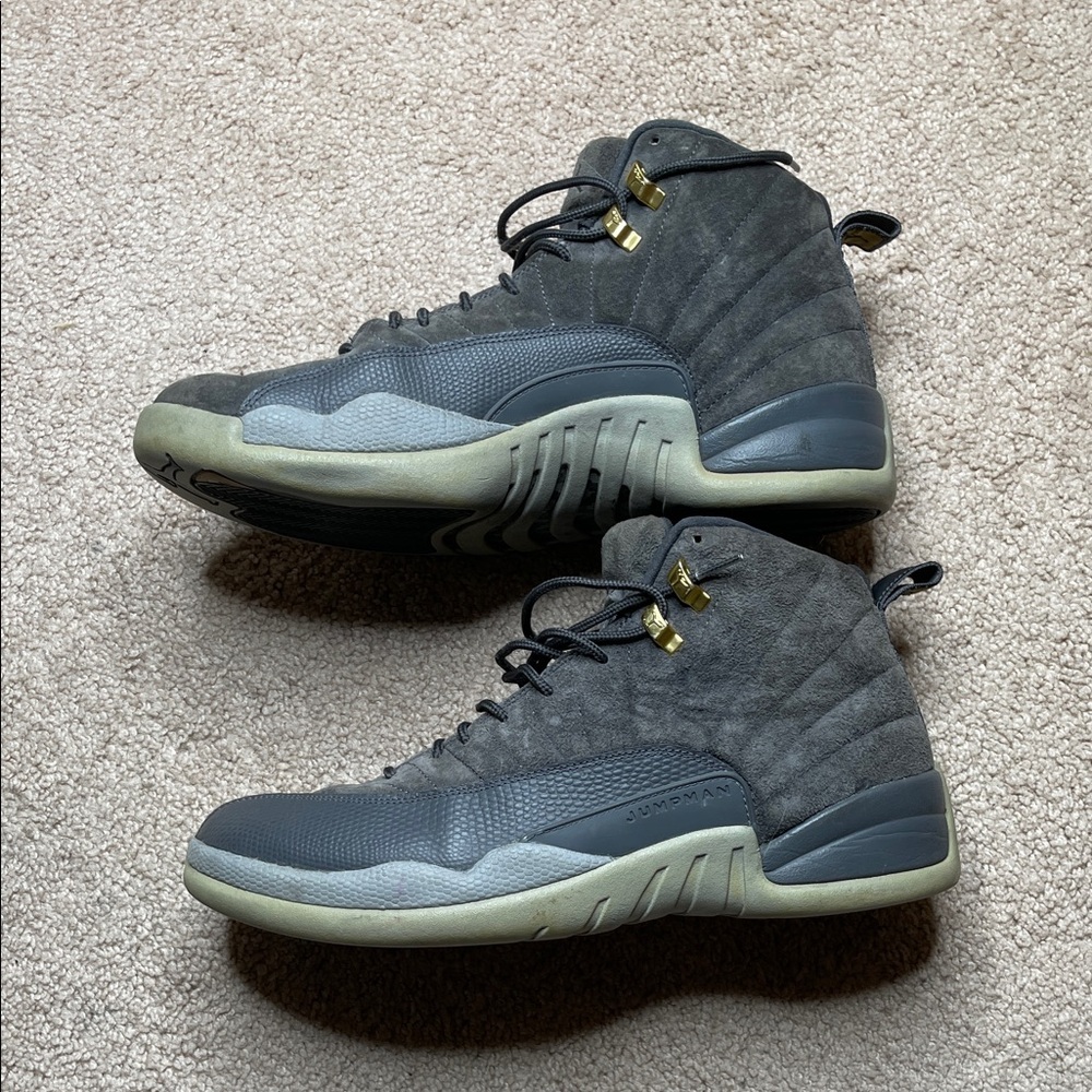 Jordan 12 Retro Dark Grey/Wolf Grey - Picture 3 of 13